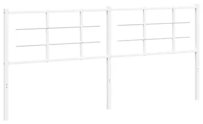 Produktbild von vidaXL Ersatz-Kopfteil Metall Weiß 193 cm