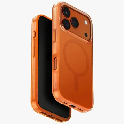 Immagine prodotto di Custodia di ricarica Uniq Clario Magclick per iPhone 17 Pro - arancione