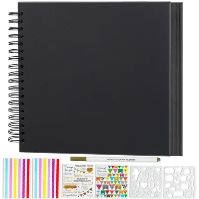 Productafbeelding van Omgoods - DIY Scrapbook Album met 40 Pagina's voor Herinneringen