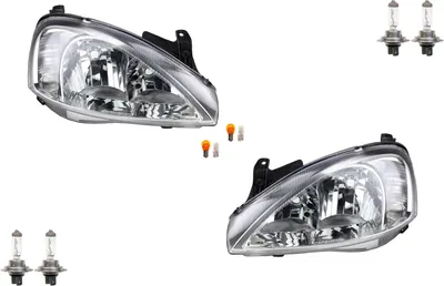 Productafbeelding van Johns, koplampen geschikt voor Opel Corsa C (bouwjaar 2000-2003), met lampen voor links en rechts