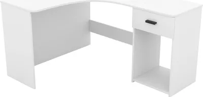 Produktbild von Furniture24 Schreibtisch Corner Eckschreibtisch Arbeitstisch Büro Weiß matt