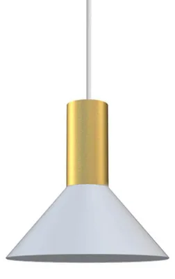 Productafbeelding van Witte hanglamp Hermanos met goud
