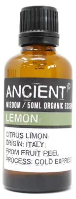 Image de Huile essentielle de citron biologique, 50 ml