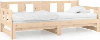 Produktbild von vidaXL Tagesbett Ausziehbar Massivholz Kiefer 2x(90x190) cm