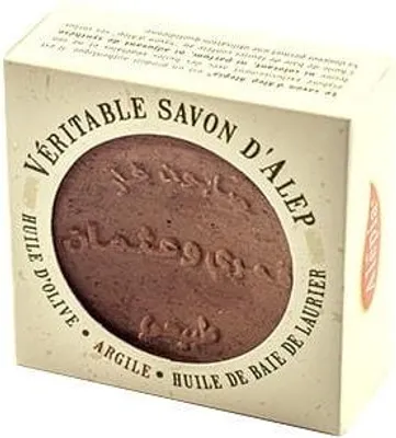 Image de Savon d'Alep à l'argile rouge 125g Alepia