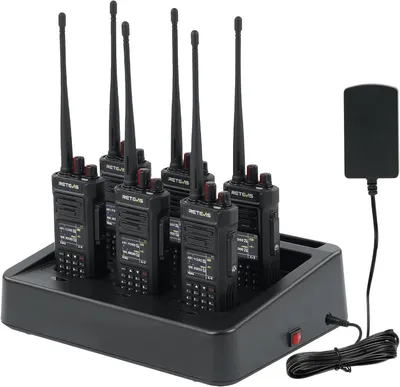 Produktbild von Retevis RT29S Walkie Talkies, Funkgeräte set, Professional, Großer Reichweite, IP67, LCD-Bildschirm, Rauschunterdrückung, für Logistik und Transport