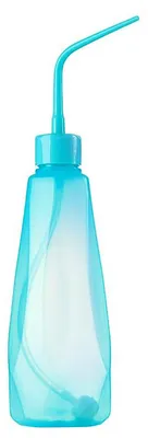 Gießflasche 480 ml mit gebogenem Auslauf, Kunststoff, Blau