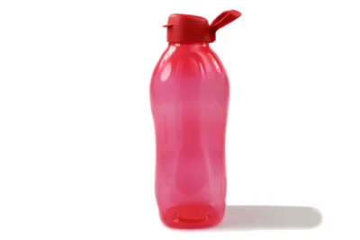 Produktbild von TUPPERWARE To Go Eco 2 L rot + Halter Trinkflasche Clippverschluss Ökoflasche