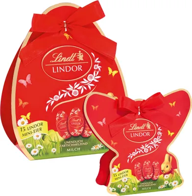 Produktbild Lindt Lindor kleines Ostergeschenk Mini Eier 67g