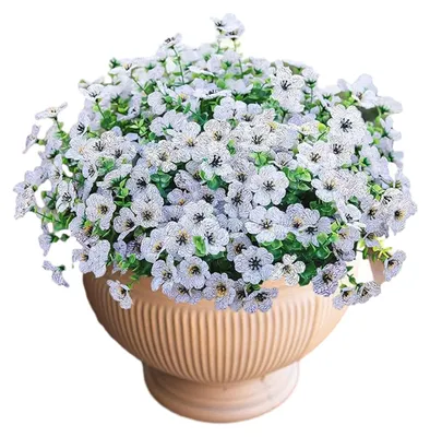 Produktbild von 12 künstliche Blumenbündel für den Außenbereich, mehrfarbige Prunkwinde mit Eukalyptus, UV-beständige Kunstseidenblumen für Frühling und Sommer, ideal für Pflanzgefäße, Veranda, Terrasse und Garten.