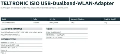 Productafbeelding van TechniSat 0000/4730, Satelliet, DVB-C, DVB-S, DVB-S2, DVB-T, ondersteunt de volgende bestandsformaten: AVI, MKV, MP4, TS, TS4, VOB, WMV, XVID, en de volgende audioformaten: AAC, M4A, MP2, MP3, en de volgende beeldformaten: BMP, JPG. Ondersteunde bitrates: 10, 100, 1000 Mbit/s