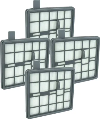 Produktbild von vhbw 4 Staubsaugerfilter Ersatz für Nilfisk 12404730 für Staubsauger - HEPA-Filter Grau Weiß
