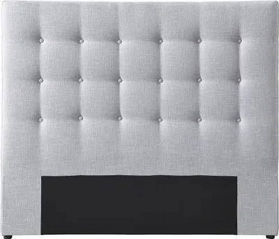 Produktbild von Polster-Bettkopfteil - 140 cm - Stoff - Hellgrau - FRANCESCO