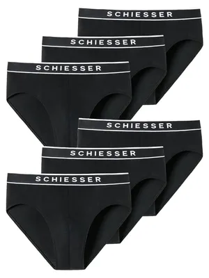 Produktbild von Herren Rioslip 6-Pack 95/5 Organic Baumwolle - schwarz - Größe L