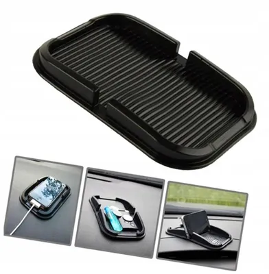 Produktbild von DBautomotive Anti-Rutsch-Matte Silikon mit Rand, schwarz