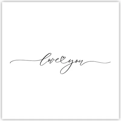 Produktbild von Poster - Poster ohne Rahmen - Ich liebe dich handschriftlich - 60x60 cm - Wand Bild - Wanddeko - Wandbilder - Kunstposter - Wandposter - Bilder - Kunstdruck - Wanddekoration - P2XAC60x60-4644