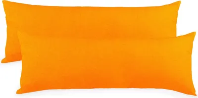 Produktbild von Doppelpack BeBasic Bezug 40x120 orange Mikrofaser Jersey Reißverschluss
