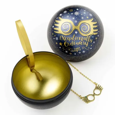 Obrázek produktu pro Vánoční ozdoba na stromeček Harry Potter s náhrdelníkem Luna Lovegood Glasses