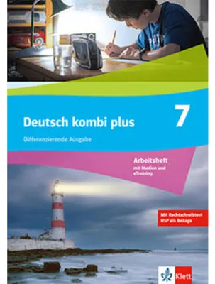 Immagine prodotto di Deutsch kombi plus 7. Arbeitsheft mit Medien Klasse 7. Differenzierende Ausgabe
