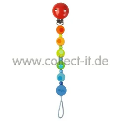 Produktbild von HABA Schnullerkette Regenbogen (4 Stück pro Motiv)