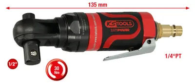 Obrázok produktu pre KS TOOLS 1/2" SlimPOWER Mini-Druckluft-Umschaltratsche 34Nm 515.5515