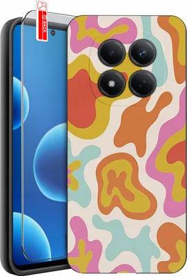 Produktbild von Hülle für Xiaomi Redmi Note 15 Pro 4G | Designs | Mattes Silikon-Case + Displayschutzglas