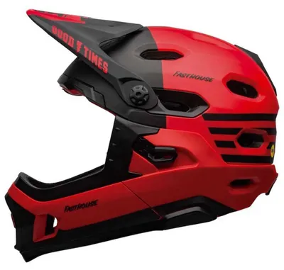 Zdjęcie produktu dla Kask Bell Super DH Spherical Integral Mat/Glos Red/Black Fasthouse Rozmiar M (55- 59cm) 7113175