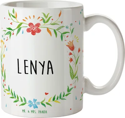 Produktbild von Mr. & Mrs. Panda Tasse Lenya - Geschenk, Pott, Kaffeetasse, Trinkbecher, Becher, Teetasse