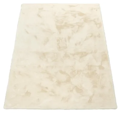 Produktbild von Hochflor Teppich Wohnzimmer Shaggy Kaninchenfell Imitat Kunstfell Langflor Flauschig Grösse 60x100 cm