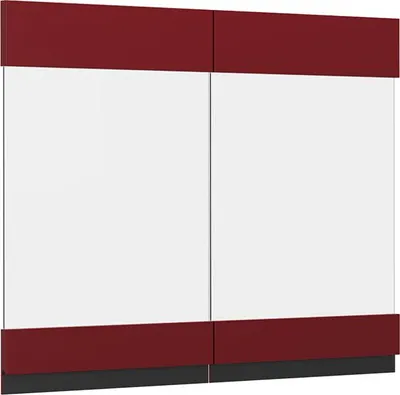 Immagine prodotto di Frontale cucina Vicco R-Line Rosso 79.2 x 59 cm frontale del mobile per pensile con vetro, Model 39484