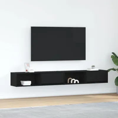 Obrázok produktu pre vidaXL TV skrinky 2 ks čierny dubový vzhľad 100x31x25,5 cm