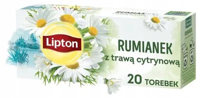 Image de Lipton tisane de camomille à la citronnelle 20 sachets 20g