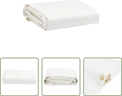 Image de The Living Store Bâche de protection Blanc Ø 2,8 m 650 g/m