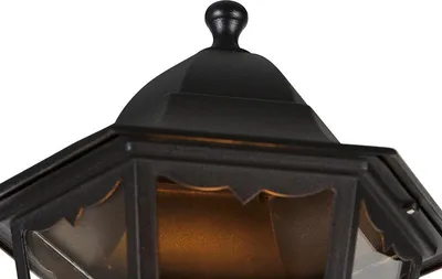 Produktbild von Qazqa Klassisch außen Laterne für den Garten - Havana - Schwarz, max. 60W, Geeignet für LED, 200cm, IP44