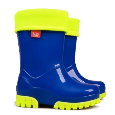 Produktbild von Holínky gumáky Demar Twister Lux Fluo A modré s vyjímatelnou teplou vložkou 22/23