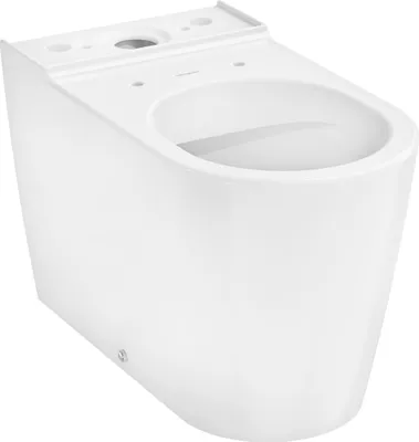 Immagine prodotto di hansgrohe EluPura S WC sur pied pour réservoir de chasse d'eau apparent 640, AquaFall Flush, blanc, 60260450, 60260450