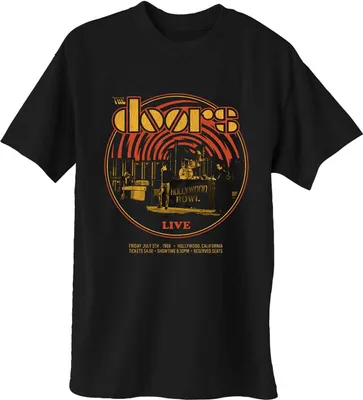 Produktbild von The Doors 68 Retro Circle Black L T-Shirt