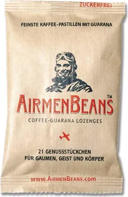 Obrázek produktu pro Airmenbeans nejlepší kávové pastilky s guaranou 21 ks