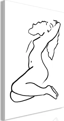 Produktbild von Vlies Leinwandbild - Dreamy Lady (1 Part) Vertical 40x60 cm Menschen h-A-0127-b-a