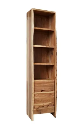 Immagine prodotto di MASSIVMOEBEL24 | scaffale in legno di Acacia 45x36x185 Acacia naturale laccato PURE ACACIA #615