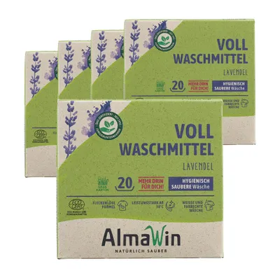 Produktbild von AlmaWin Vollwaschmittel, 5 x 1,08 kg