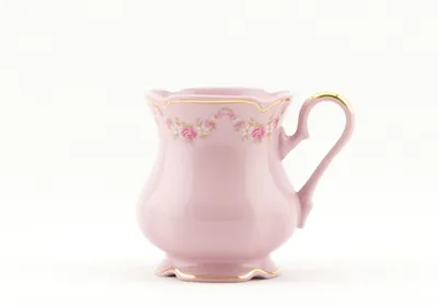 Zdjęcie produktu dla Kubek Mary-Anne 0,25 l, różowa porcelana, kwiaty, Leander
