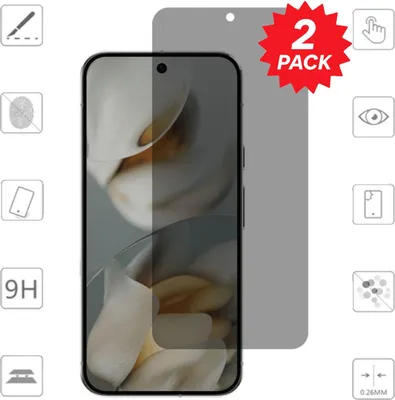 Image de Pour Google Pixel 10 Pro XL 2x 2.5D 0,26mm Privacy Protection visuelle 9H Film en verre dur