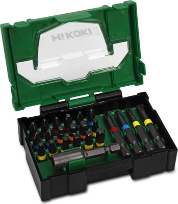 Image de HiKOKI Bit-Box résistant aux chocs 23 pièces (Box I) - système de boîte empilable