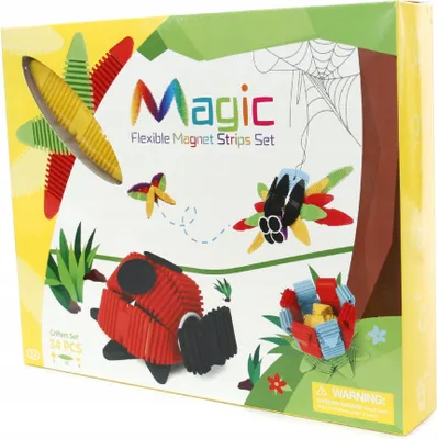 Zdjęcie produktu dla Układanka 3D Elastyczne Klocki Magnetyczne 34El.