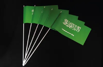 Produktbild von Papierfähnchen Saudi-Arabien 50 Stück
