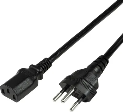 Image de LogiLink CP102 Câble d'alimentation suisse LogiLink, 1,8 m, noir