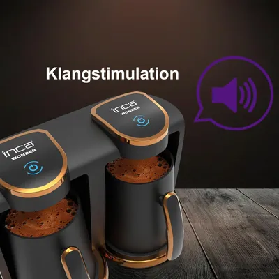 Produktbild von INCA Kaffeemaschine TURBO Wonder Serie Touch-Control Duo sw