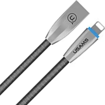 Obrázok produktu pre Usams Kabel Pleciony U-Light Lightningszary/Gray 1,2M Ipzsusb02 (Us-Sj182)