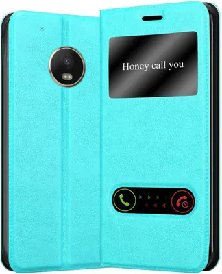 Obrázok produktu pre Cadorabo ochranné puzdro pre Motorola MOTO G5 PLUS kryt v tyrkysovej farbe puzdro na mobilný telefón puzdro na knihu kryt puzdro